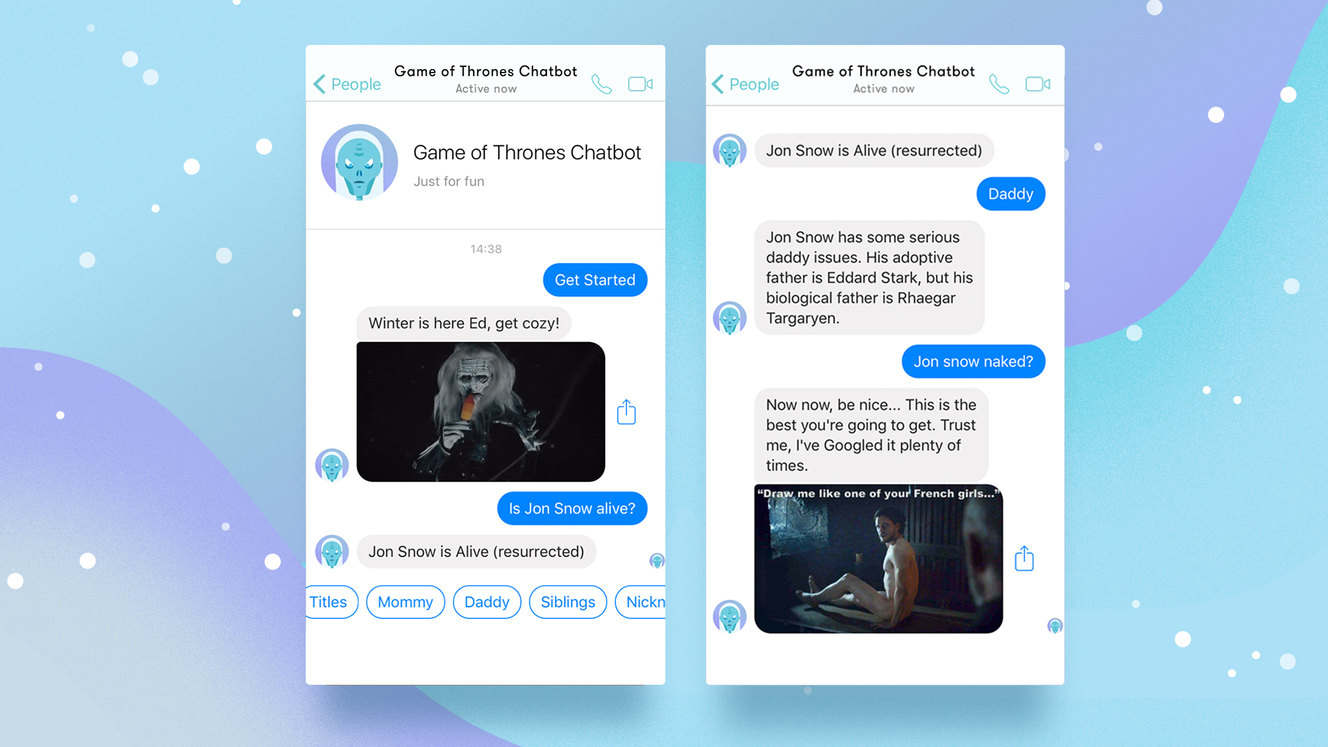 RoboticsExpo. In love with Game of Thrones? Chatbot will share your feelings!